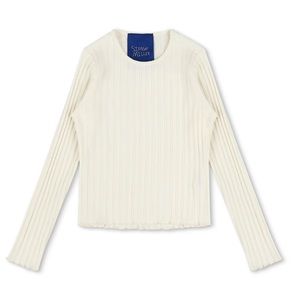Simon MILLER RIB DEVOLA TOP IN white/creamy. Size L